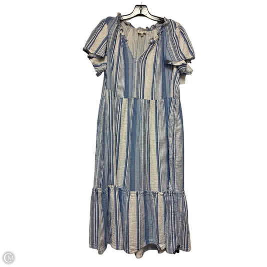 Dress Casual Midi By Wonderly In Striped Pattern, Size: Xl