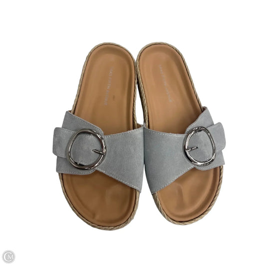 Sandals Flats By Saks Fifth Avenue In Grey, Size: 8