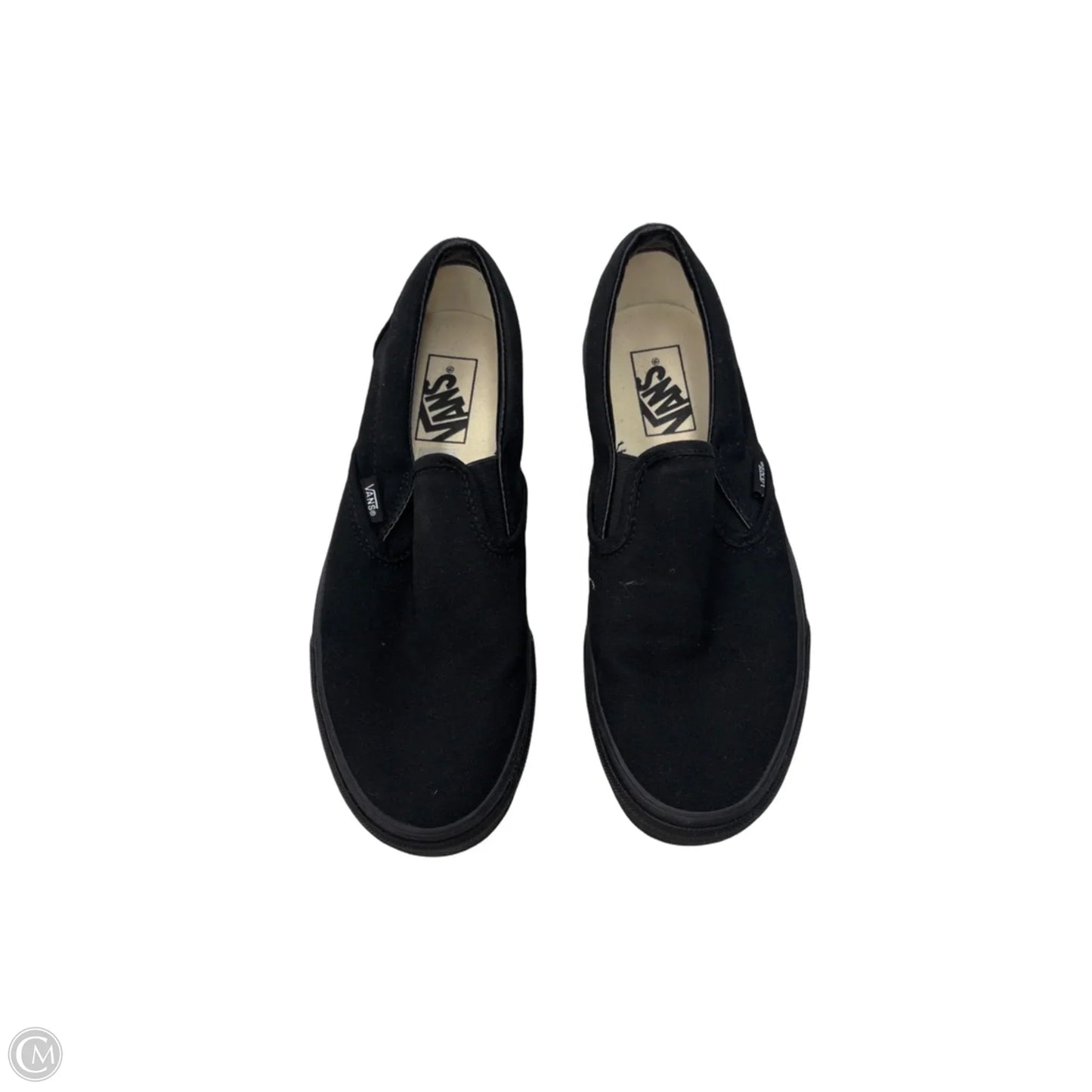 Shoes Flats By Vans In Black, Size: 9