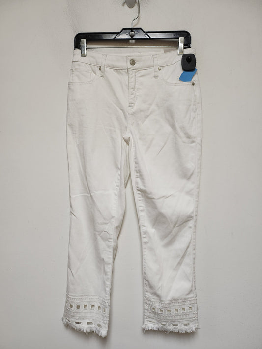 Jeans Cropped By Chicos In White, Size: 2