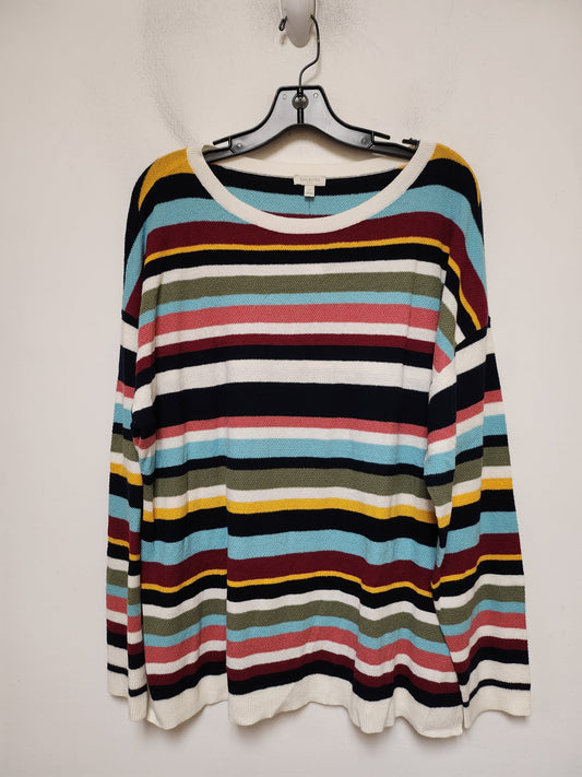 Top Long Sleeve By Talbots In Striped Pattern, Size: Xl