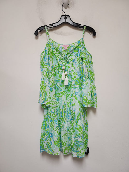 Dress Designer By Lilly Pulitzer In Blue & Green, Size: Xs