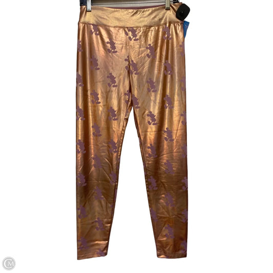 Pants Leggings By Disney In Rose Gold, Size: M