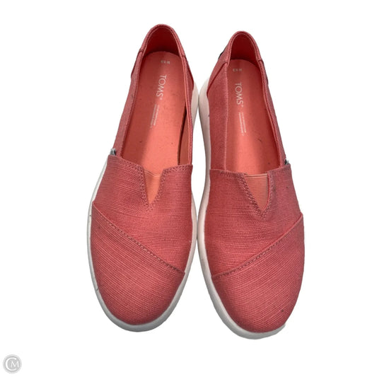 Shoes Flats By Toms In Coral, Size: 9.5