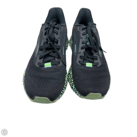 Shoes Athletic By Brooks In Black & Green, Size: 7