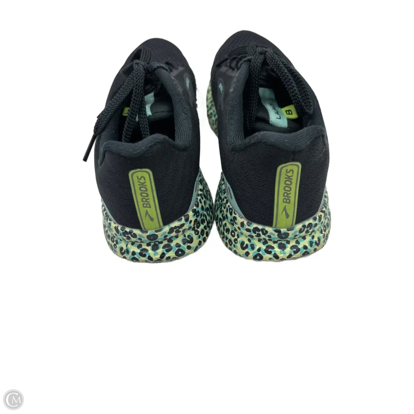 Shoes Athletic By Brooks In Black & Green, Size: 7