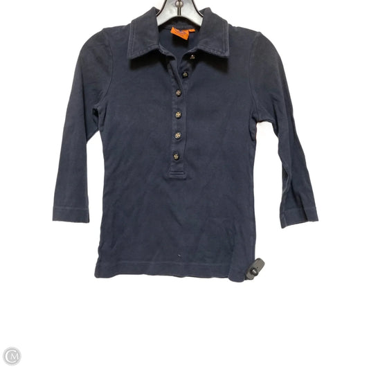 Top Long Sleeve Designer By Tory Burch In Blue, Size: Xs