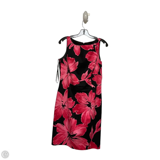 Dress Casual Short By Jones New York In Black & Pink, Size: M