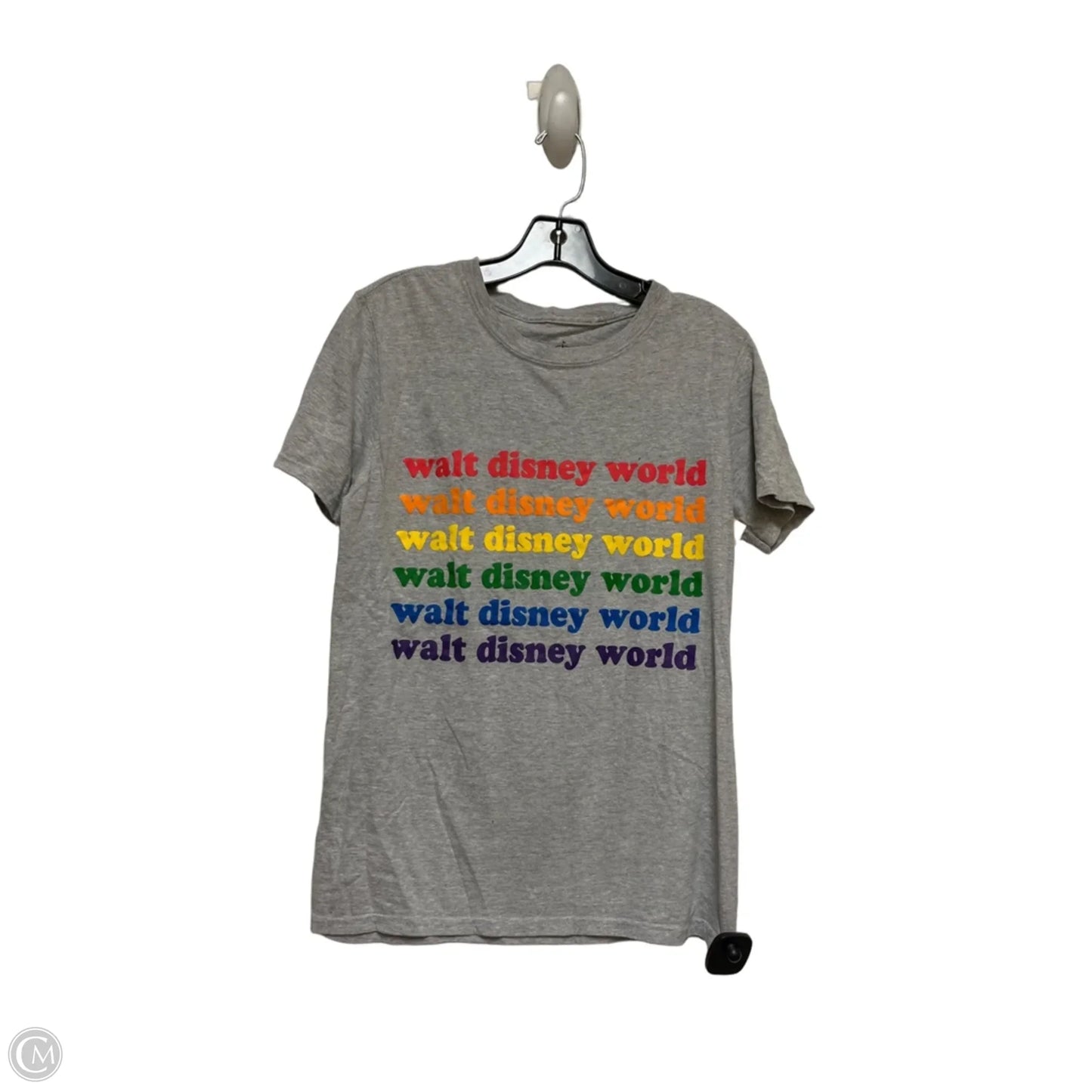 Top Short Sleeve By Disney Store In Grey, Size: S