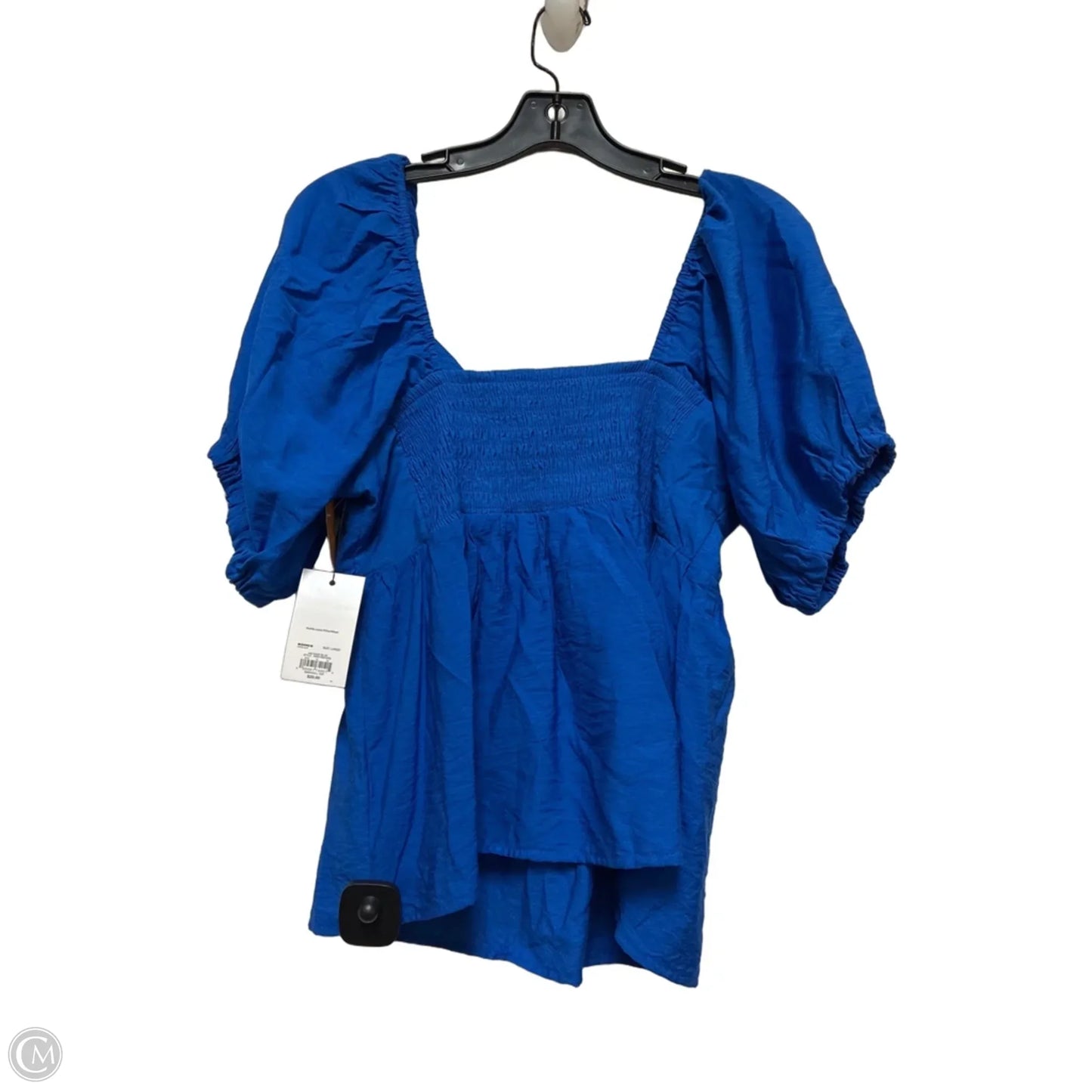 Top Short Sleeve By Nine West In Blue, Size: L