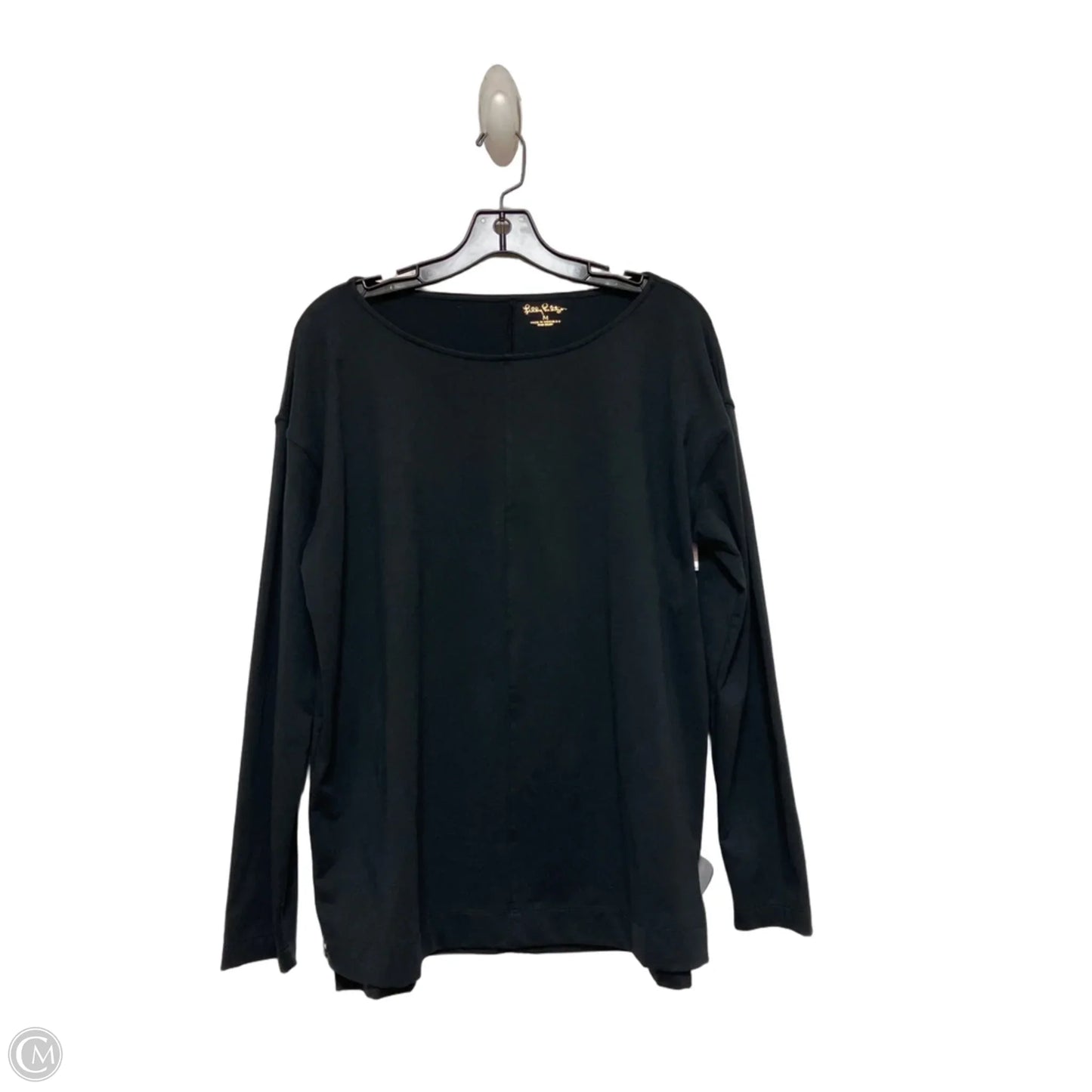 Top Long Sleeve Designer By Lilly Pulitzer In Black, Size: M