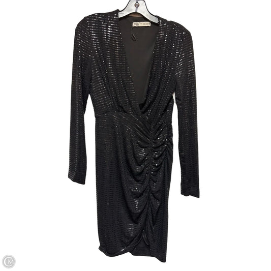 Dress Casual Short By Zara In Black, Size: M