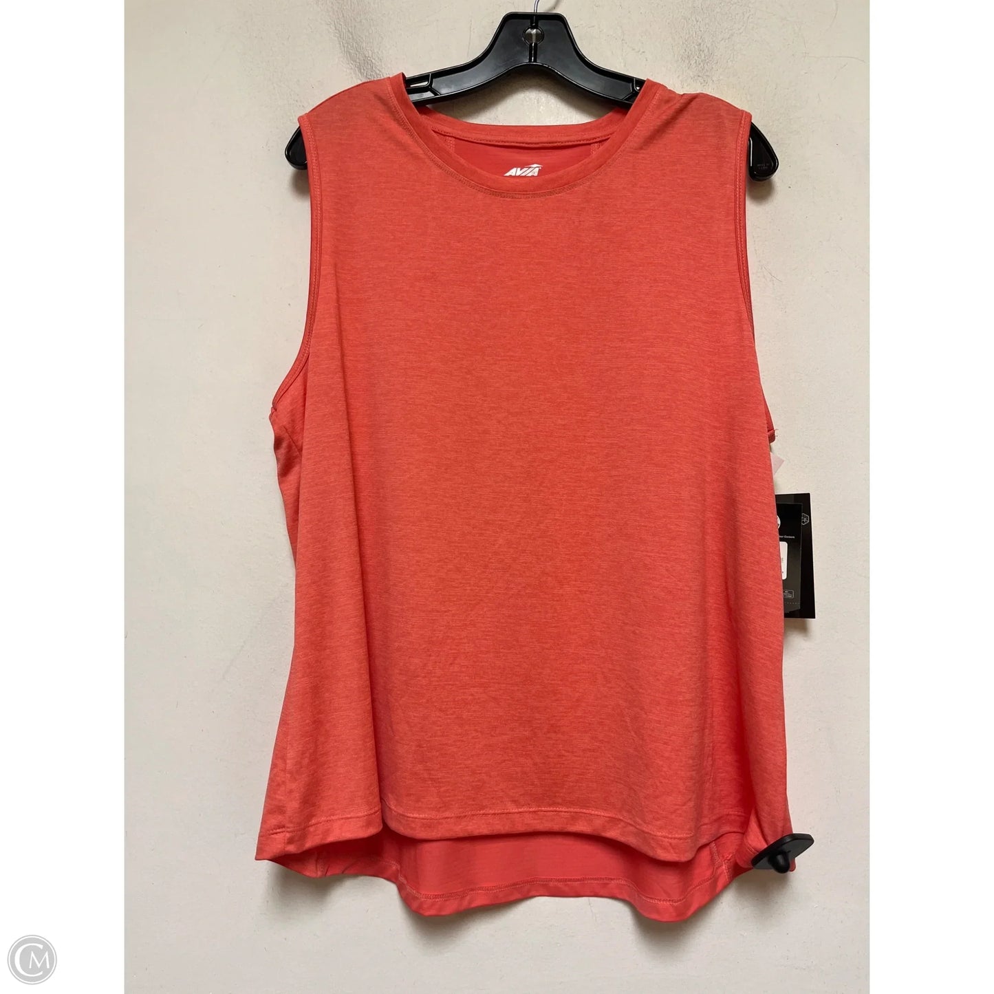 Athletic Tank Top By Avia In Orange, Size: Xl