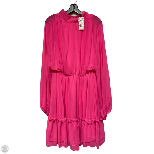 Dress Casual Midi By Fashion To Figure In Pink, Size: Xl