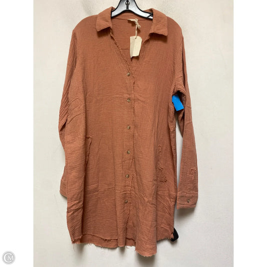 Dress Casual Short By Hem & Thread In Orange, Size: L