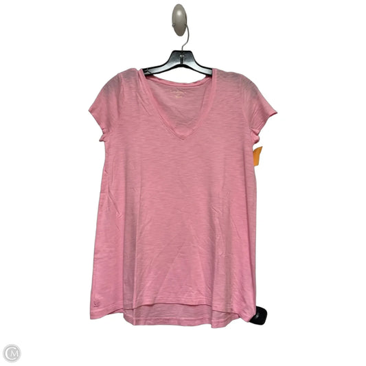 Top Short Sleeve Designer By Lilly Pulitzer In Pink, Size: Xs