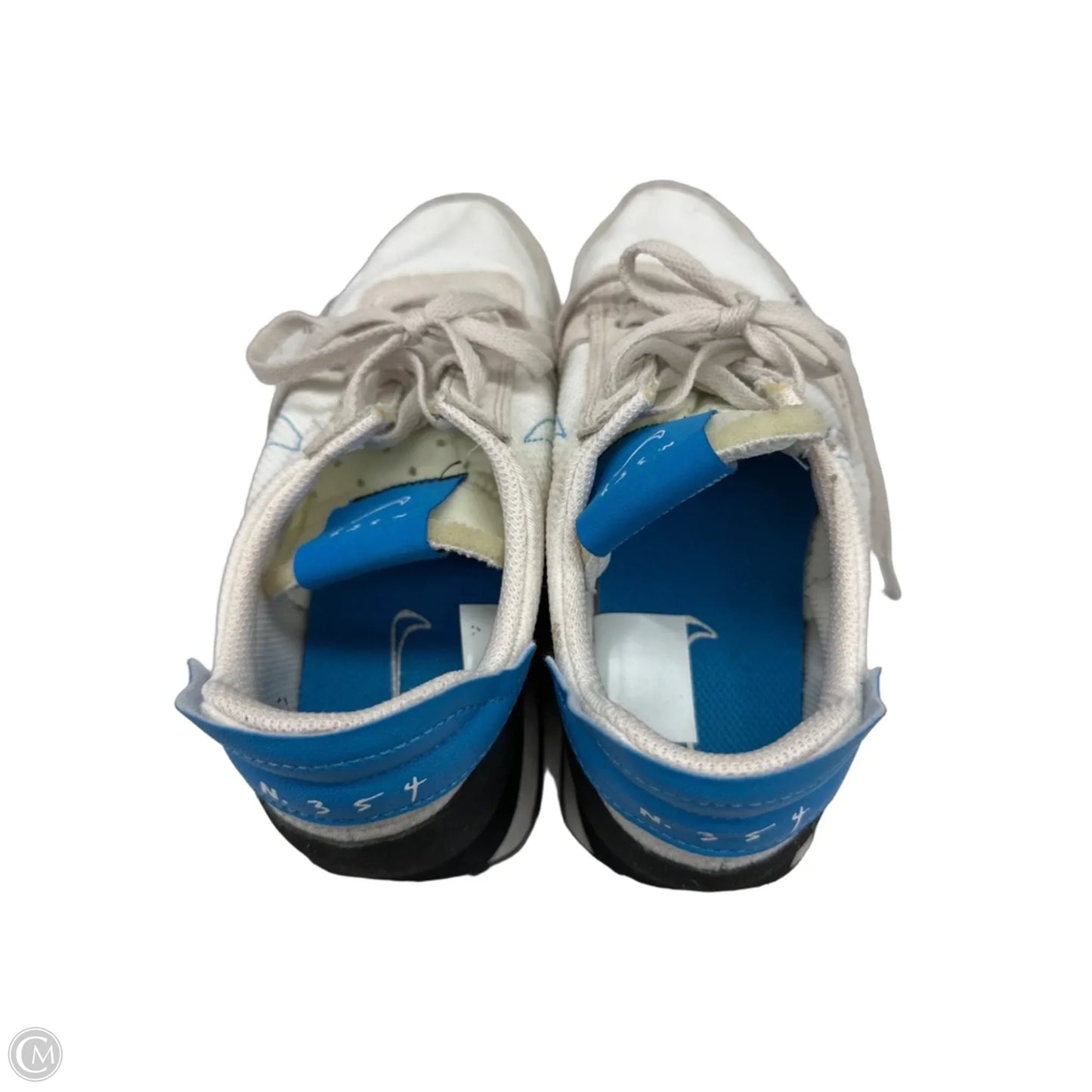 Shoes Sneakers By Nike In Blue & Cream, Size: 6