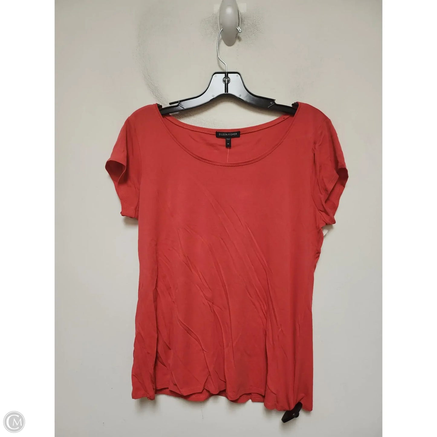 Top Short Sleeve By Eileen Fisher In Red, Size: M