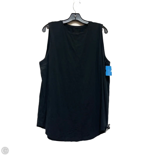 Athletic Top Short Sleeve By Lululemon In Black, Size: Xl