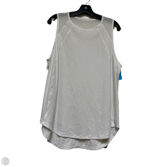 Athletic Tank Top By Lululemon In White, Size: Xl