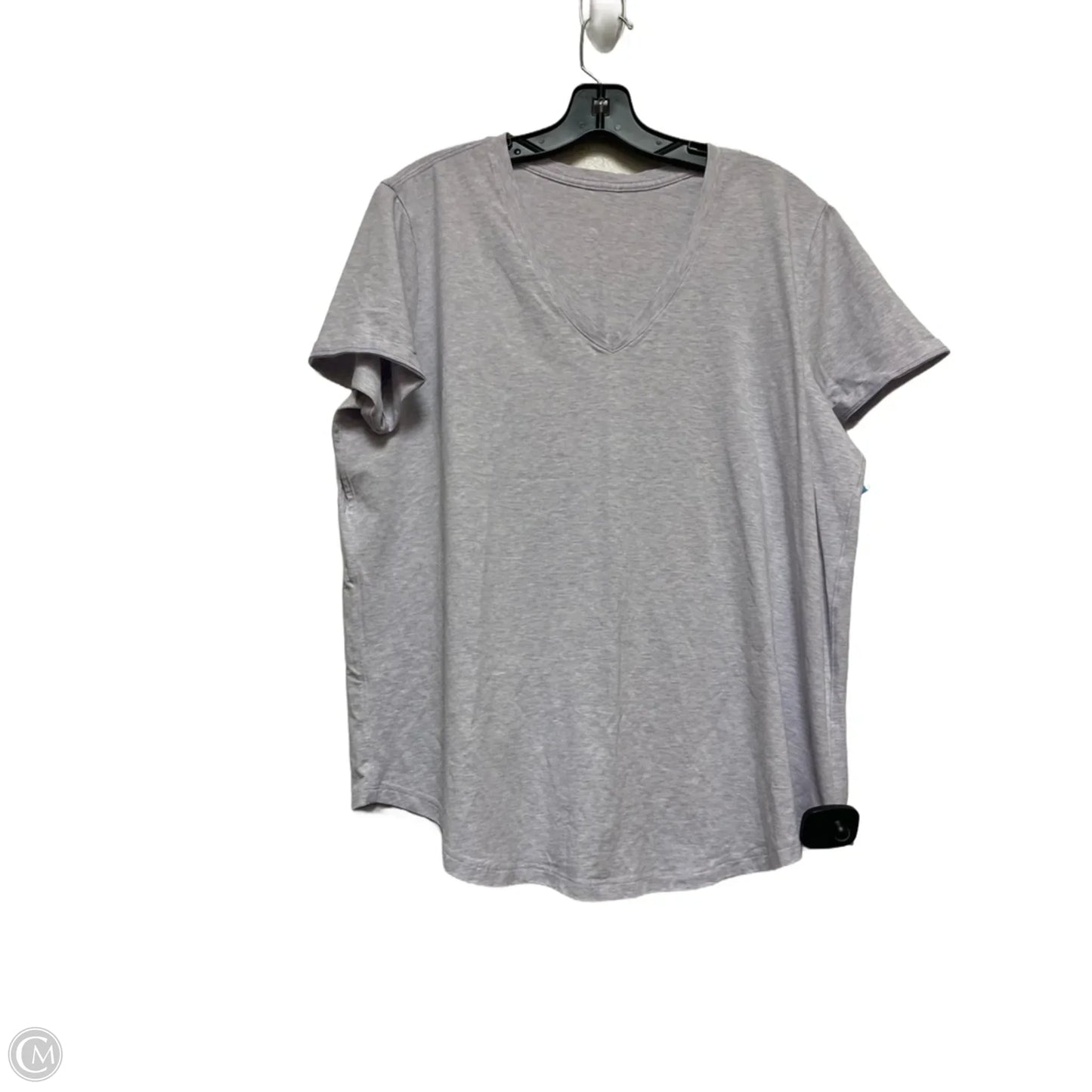 Athletic Top Short Sleeve By Lululemon In Purple, Size: Xl