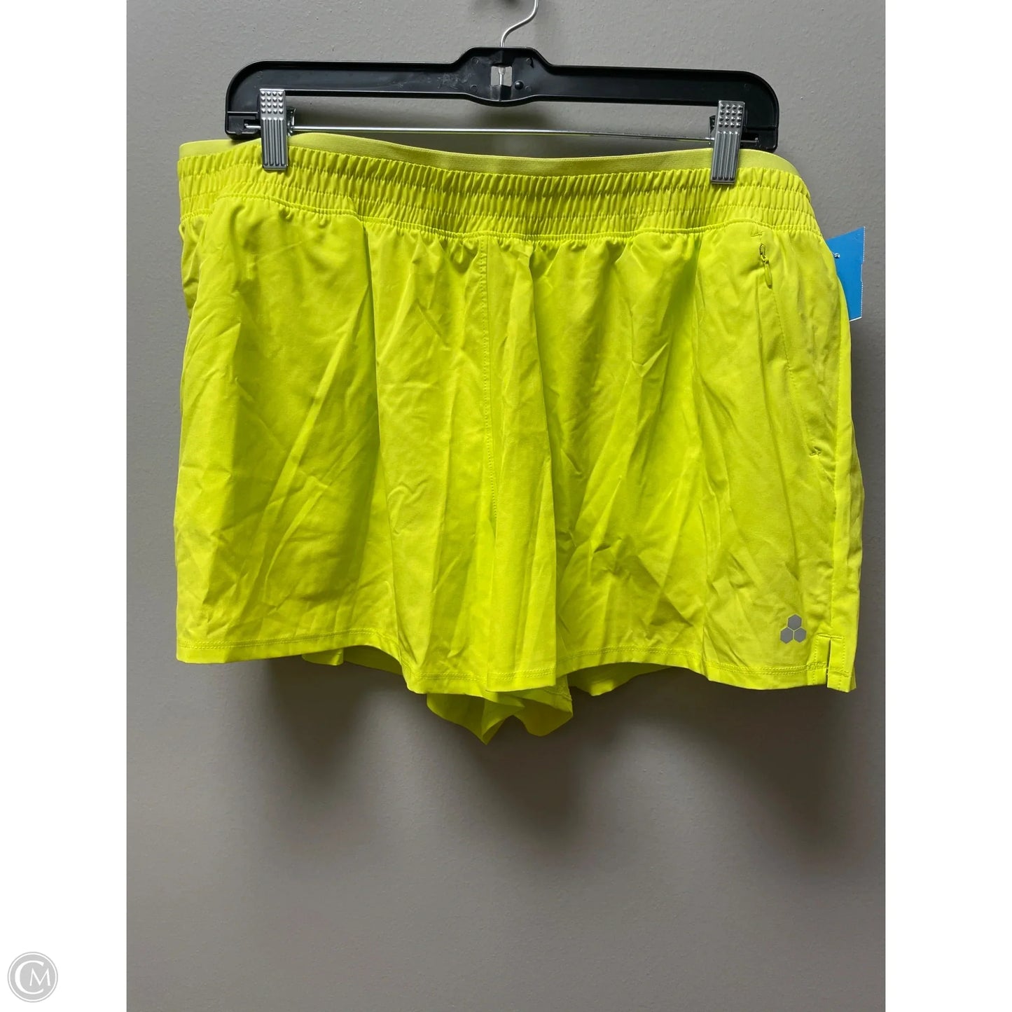 Athletic Shorts By Tek Gear In Chartreuse, Size: Xxl