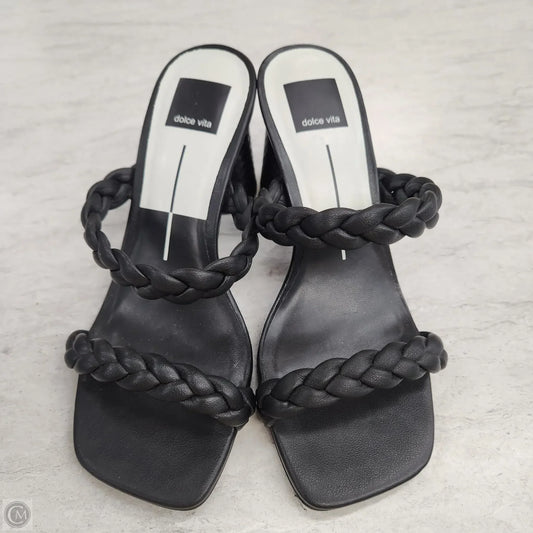 Sandals Heels Block By Dolce Vita In Black, Size: 6.5