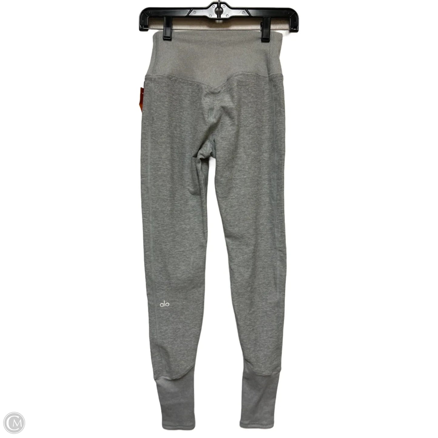 Athletic Leggings By Alo In Grey, Size: S