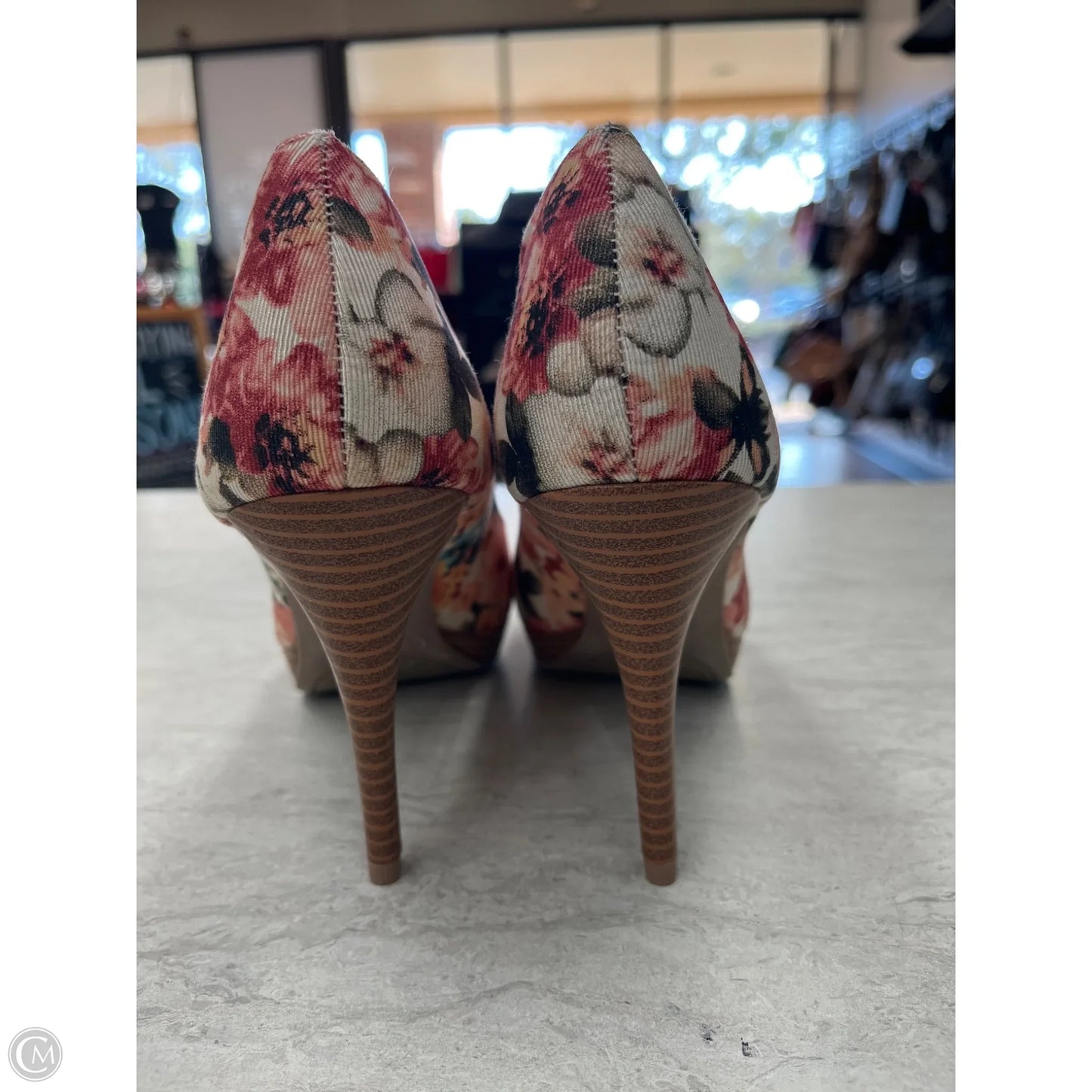 Shoes Heels Stiletto By Christian Siriano For Payless In Floral Print, Size: 6.5