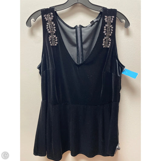 Top Sleeveless By Lane Bryant In Black, Size: Xl