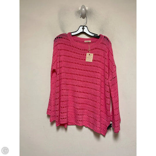 Top Long Sleeve By Andthewhy In Pink, Size: S