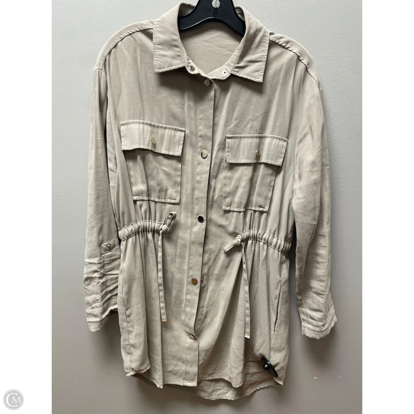 Dress Casual Short By Zara In Beige, Size: S