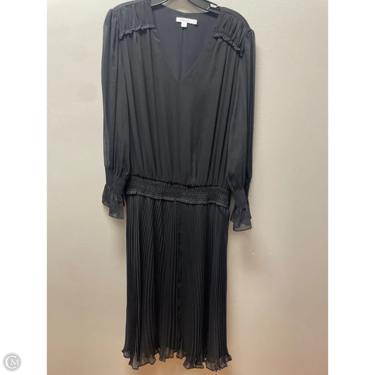 Dress Casual Midi By Chicos In Black, Size: L