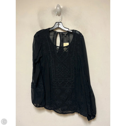Top Long Sleeve By Lucky Brand In Black, Size: Xs