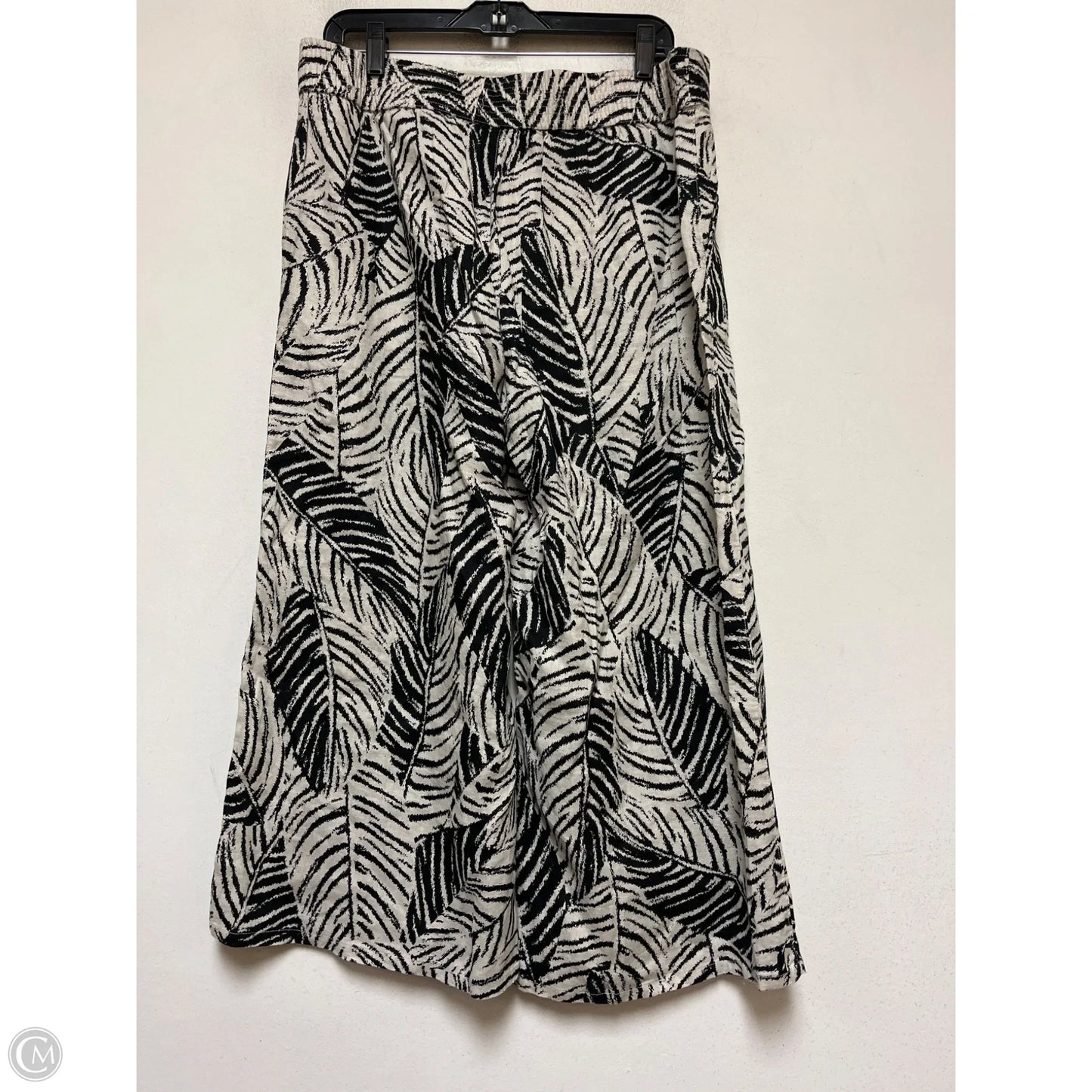 Pants Cropped By Cynthia Rowley In Zebra Print, Size: 12