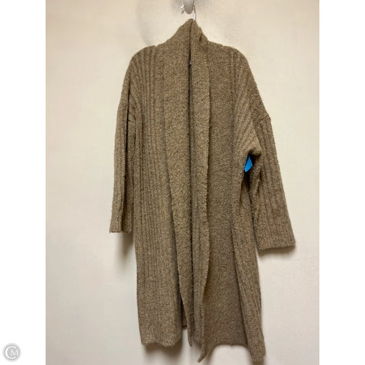 Sweater Cardigan By Zara In Taupe, Size: M
