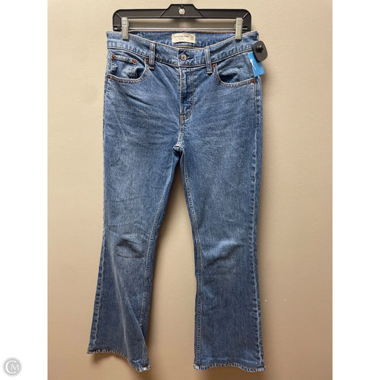 Jeans Boot Cut By Abercrombie And Fitch In Blue Denim, Size: 6