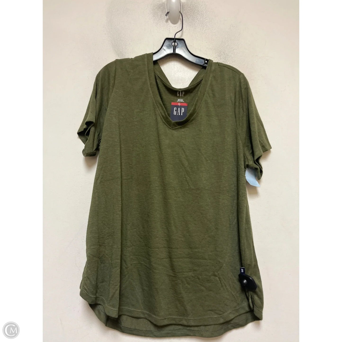 Top Short Sleeve Basic By Gap In Green, Size: Xl