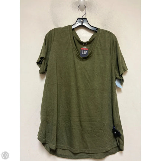 Top Short Sleeve Basic By Gap In Green, Size: Xl