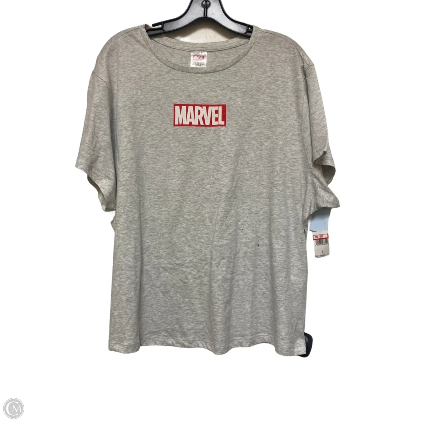 Top Short Sleeve Basic By Disney Store In Grey, Size: 2x