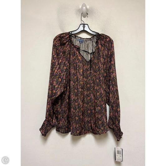 Top Long Sleeve By Democracy In Multi-colored, Size: 1x