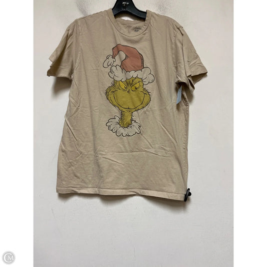 Top Short Sleeve Basic By American Eagle In Tan, Size: S