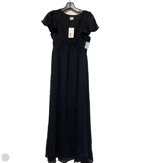 Dress Casual Maxi By A New Day In Black, Size: Xs