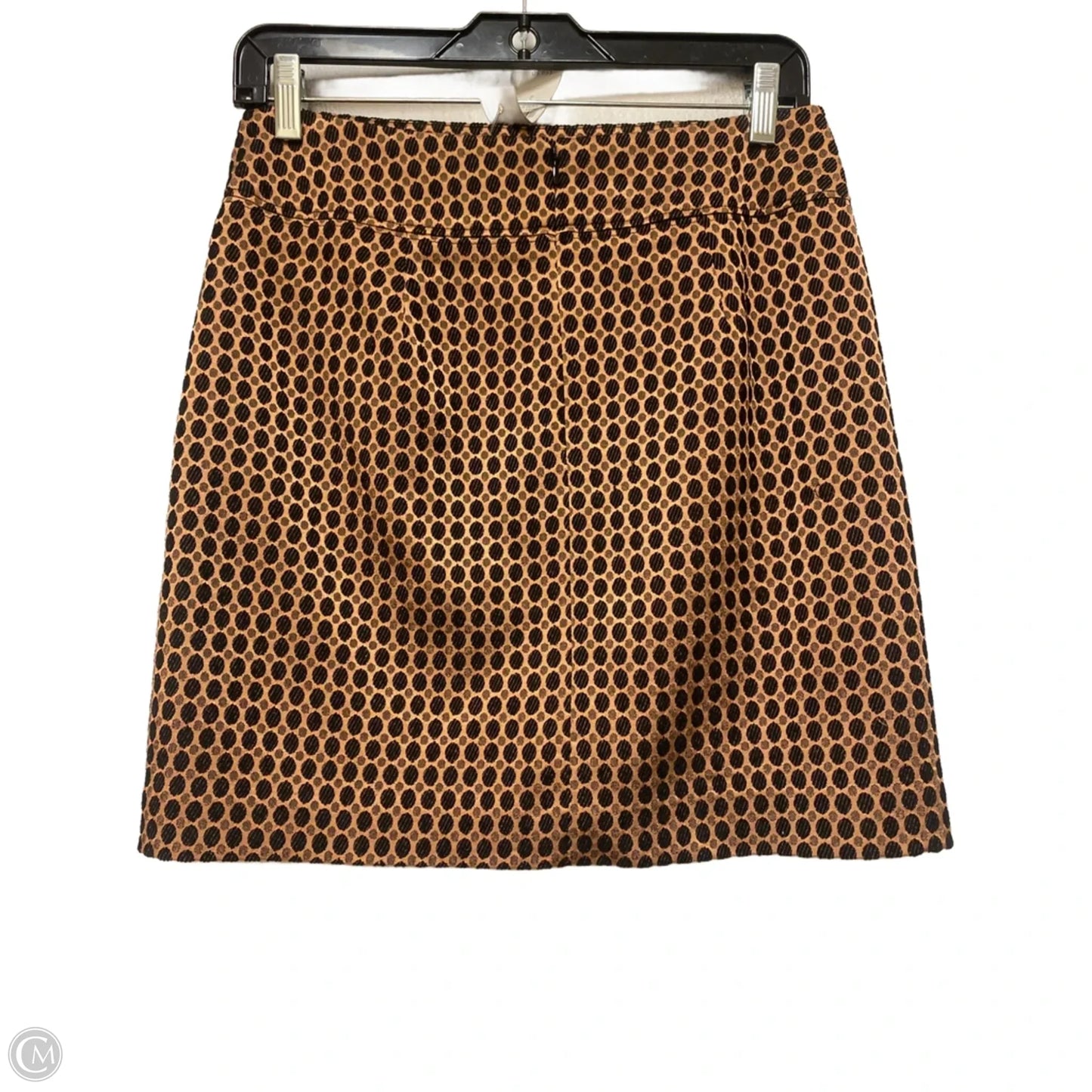 Skirt Mini & Short By Loft In Black & Gold, Size: 2