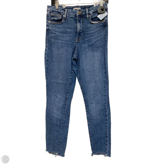Jeans Skinny By Good American In Blue Denim, Size: 8