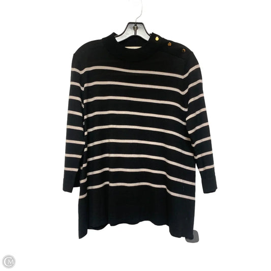 Top Short Sleeve Designer By Kate Spade In Striped Pattern, Size: M
