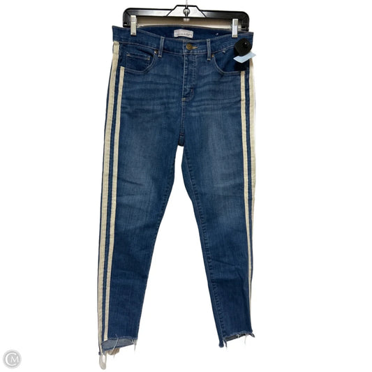 Jeans Straight By Loft In Blue Denim, Size: 10