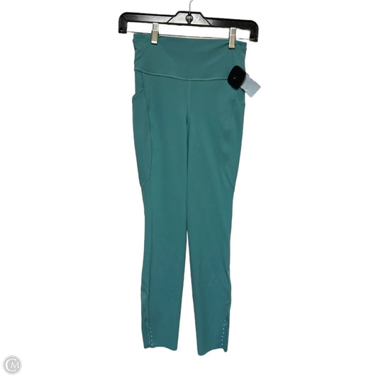 Athletic Leggings By Lululemon In Aqua, Size: 4
