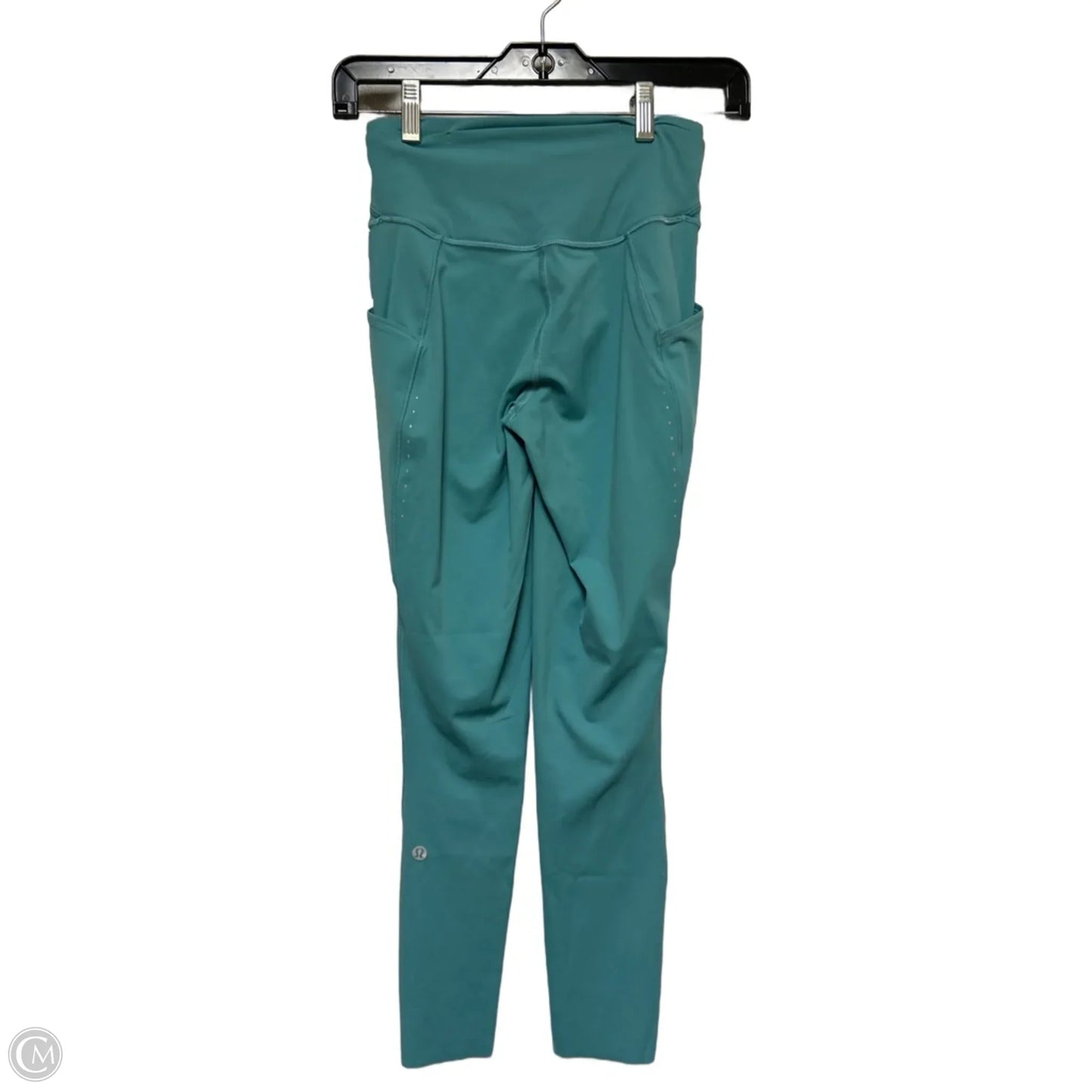 Athletic Leggings By Lululemon In Aqua, Size: 4
