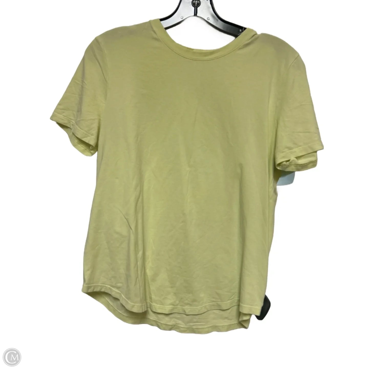 Athletic Top Short Sleeve By Lululemon In Green, Size: 8